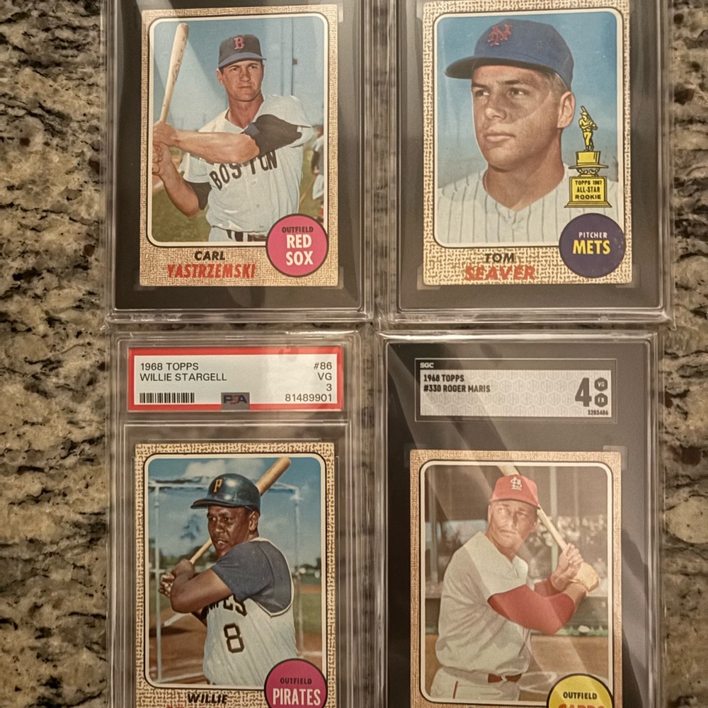 Vintage Baseball Cards Set